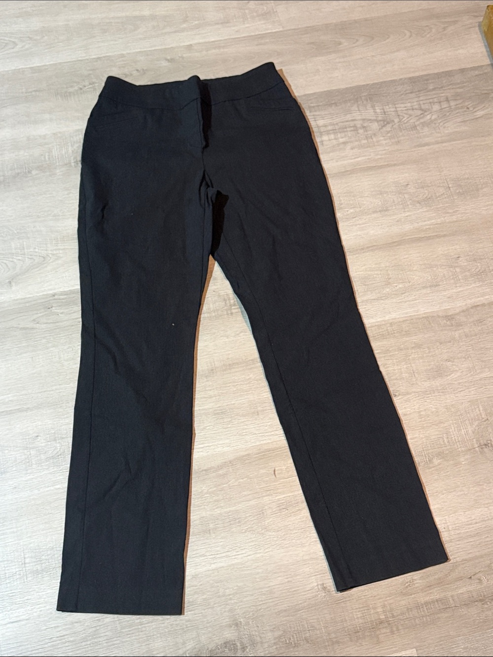 Reitmans Black Straight-Leg Pull-On Pants
